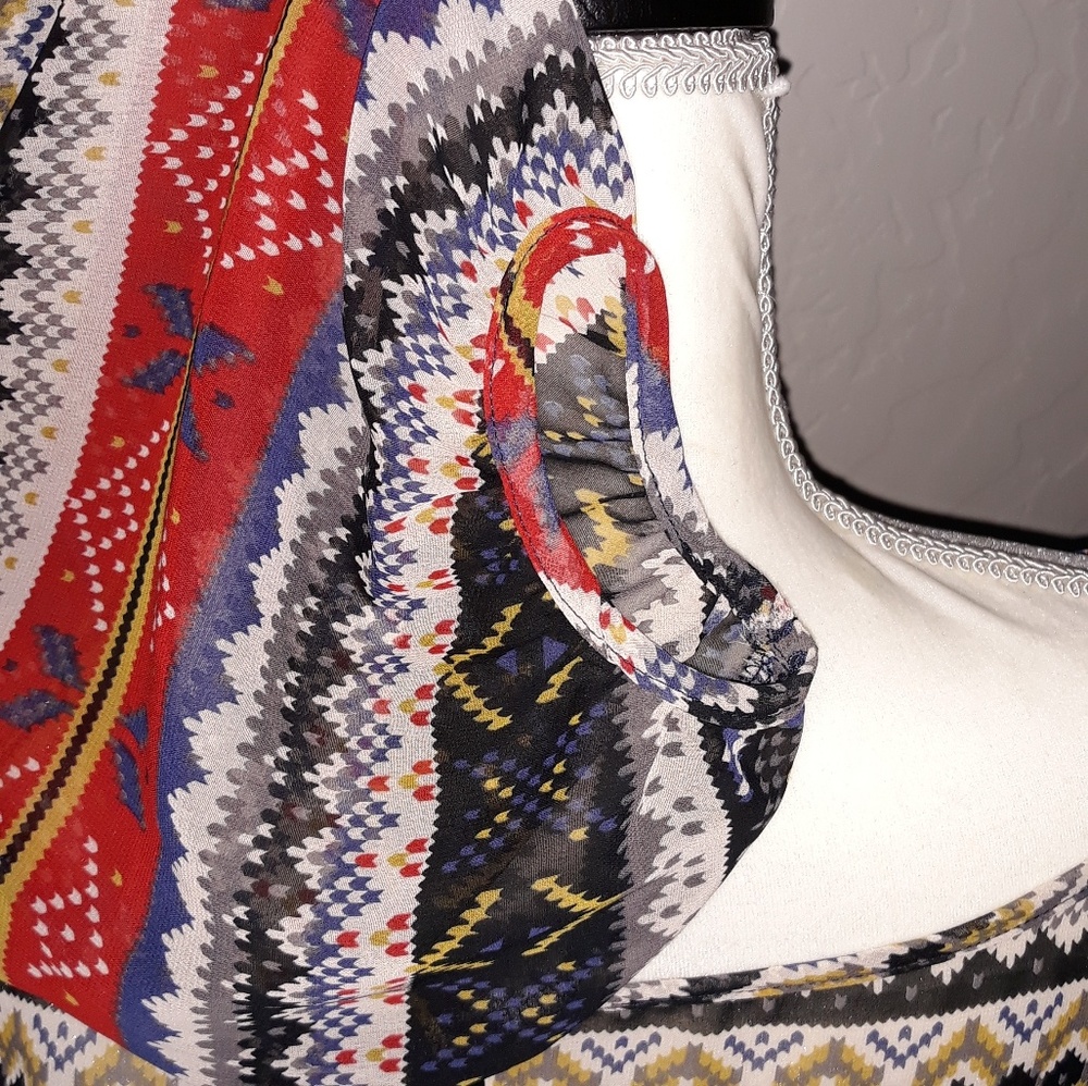 Multi Color Print Blouse - Picture 4 of 4